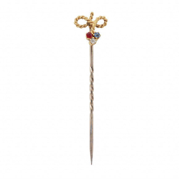 Antique 18ct Yellow Gold Stick Pin