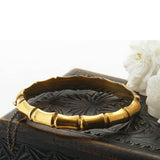Gold Bamboo Bangle Bracelet