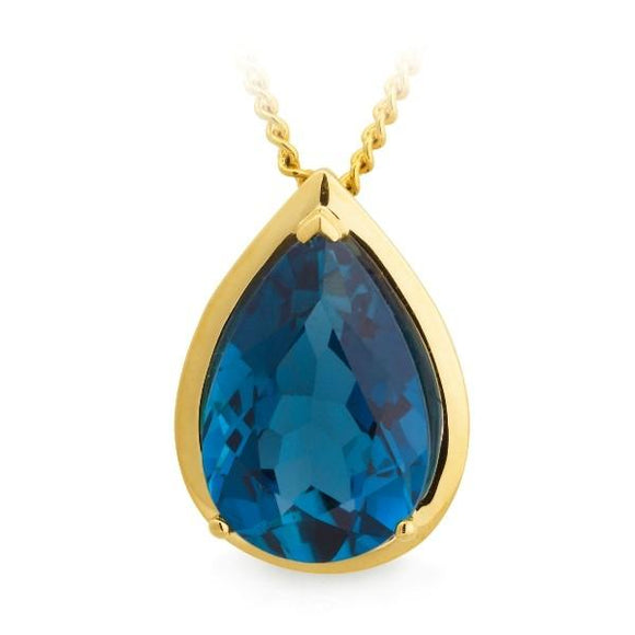 London Blue Topaz Pendant