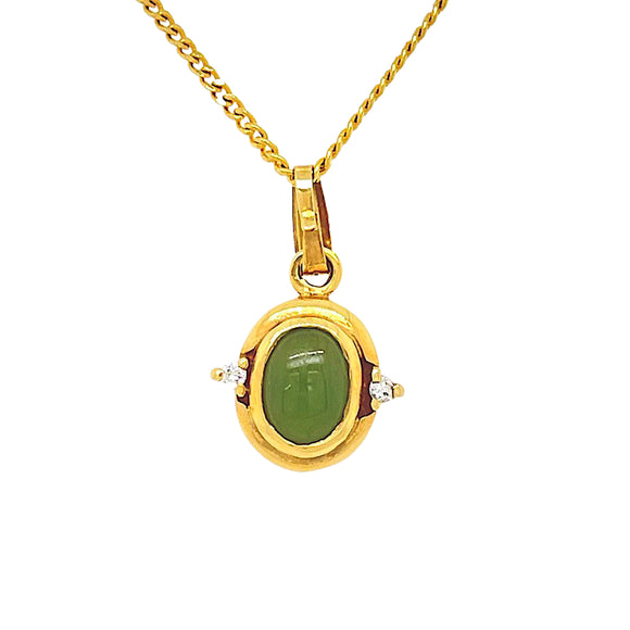 Jade and Diamond Pendant