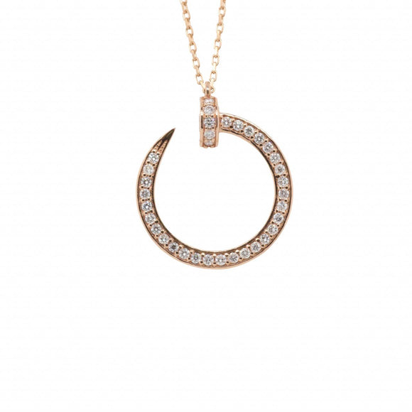 Diamond Nail Necklace