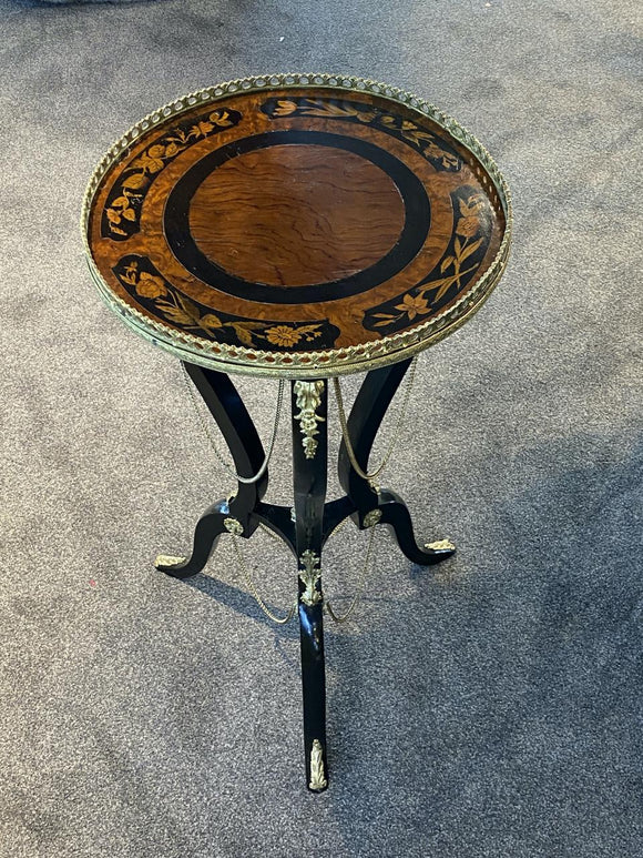 Antique French Inlay Sidetable