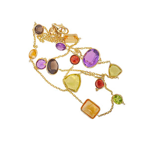 Multi Coloured Gemstone Necklace 4