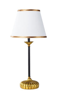 Black and Gold Shell Lamp
