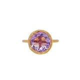 Amethyst Dress Ring in 18ct Rose Gold