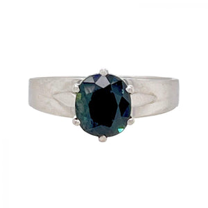 Sapphire Ring in 18ct White Gold