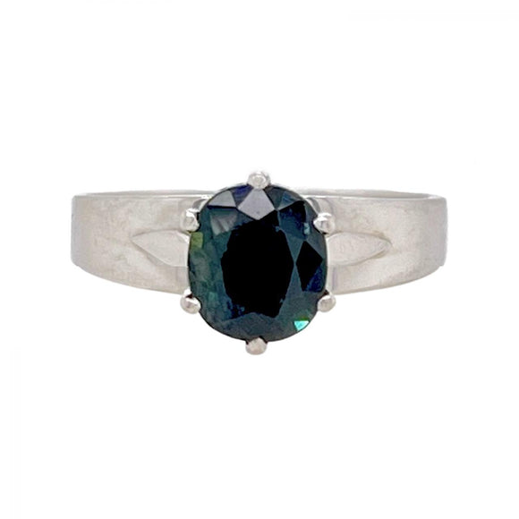 Sapphire Ring in 18ct White Gold