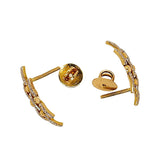Diamond Gold Earrings in Yellow Gold