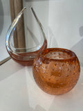 Art Glass Bowl in Rust Tonings
