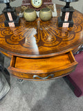 Round Drum Inlay Table
