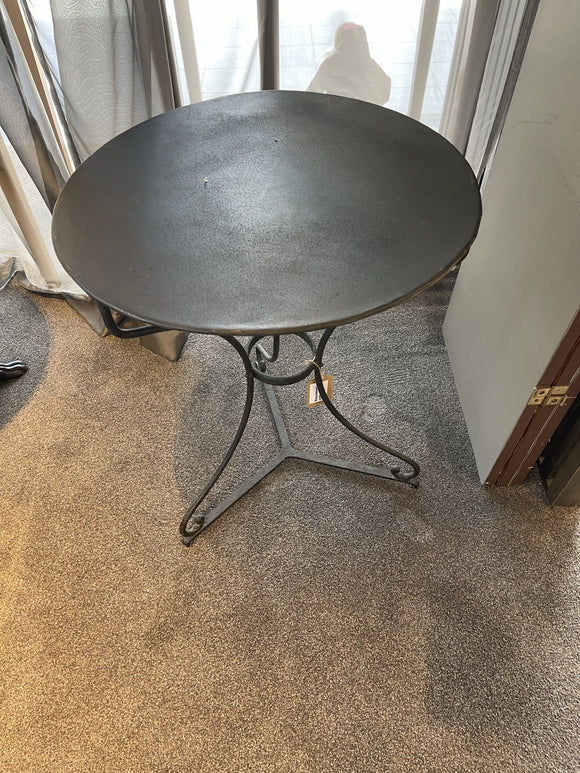 Antique French Metal Round Table