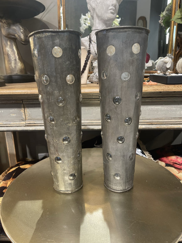 Tin Glass Designer Tall Vase