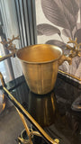 Aluminium Reindeer Smooth Wine Bucket in Gold