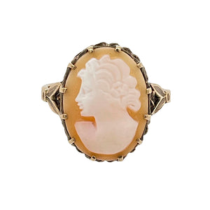 Antique 9ct Cameo Ring