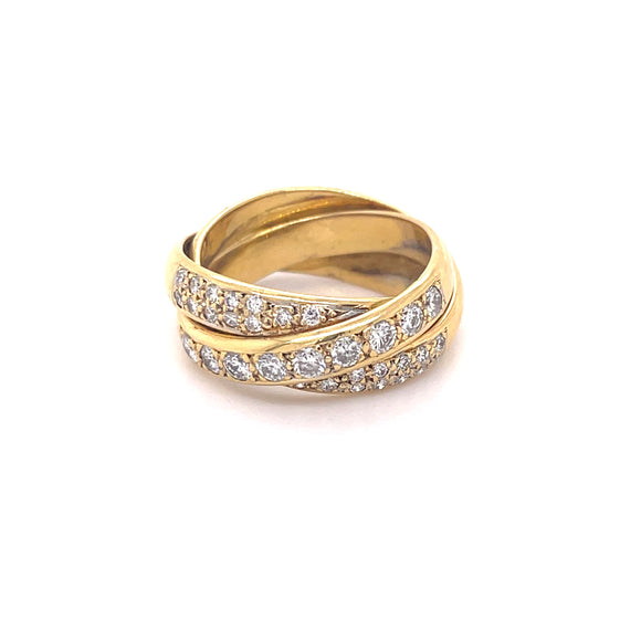 Russian  Diamond Wedding Ring