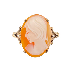 Vintage 9ct Cameo Ring