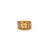 Citrine Diamond Ring