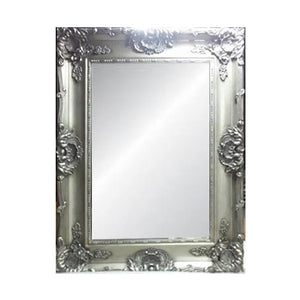 Medium Mirror Antique Silver French Ornate Style