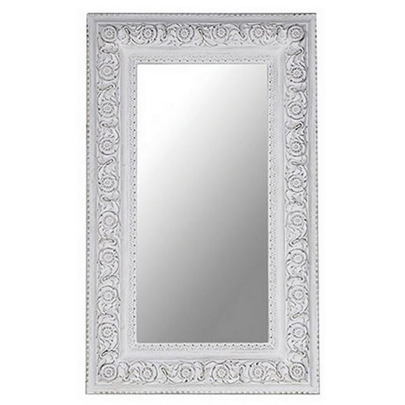 Large Ornate White Mirror