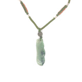 Jadeite Necklace with Moss Green String