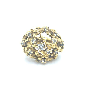 Diamond 18ct Cluster Dome  Dress Ring