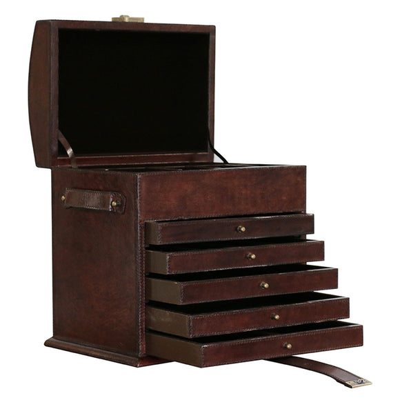 Grande Leather Jewellery Organiser Box